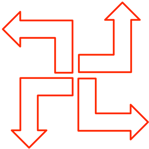 L-shaped arrow set 2