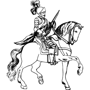 Knight on horseback 5