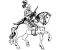 Knight on horseback 5