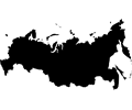 Russia outline map