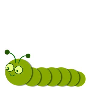 Smiling Caterpillar legless, linear
