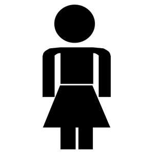Stick figure: female