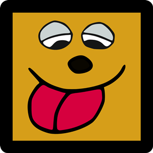 Silly Face Icon [Umber]