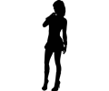 Short-skirted woman