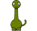Cartoon brontosaurus