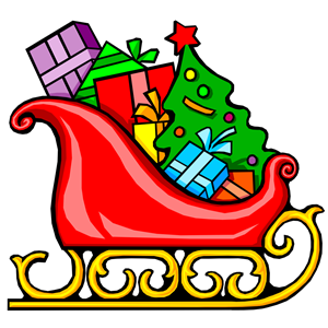 sleigh with presents