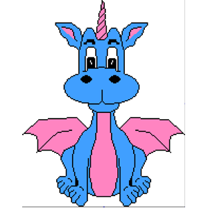 Pink Blue Dragon