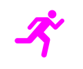 Running Icon On Transparent Background
