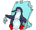 Penguin with Fish