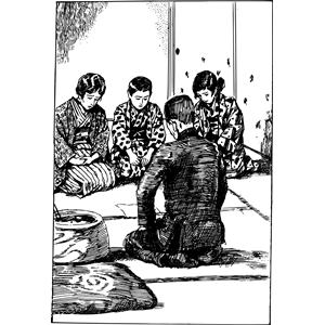 Sad Japanese Family