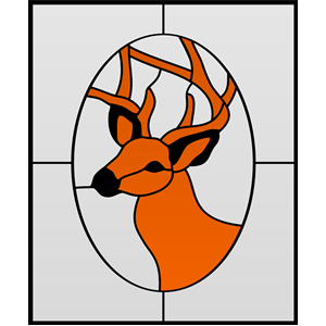Deer Stained Glass