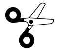 scissors half-open icon