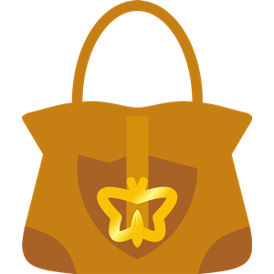Leather handbag (purse) - Symmetrical