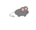 Gray Pink Mouse