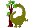 Dinosaur Eating Tree