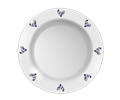 Plate with chicken pattern