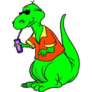 Dinosaur Drinking