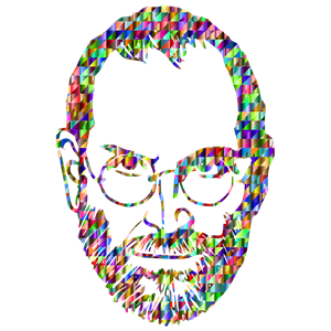 Chromatic Triangular Steve Jobs
