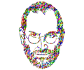 Chromatic Triangular Steve Jobs