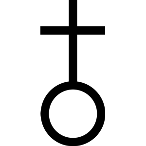Map symbol for a church