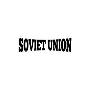Lettering soviet union