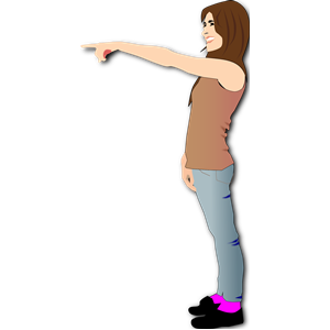 Woman Pointing