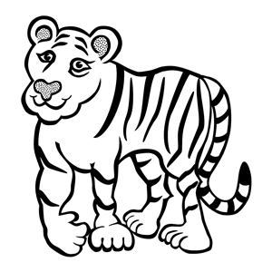 Tiger - lineart