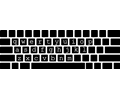 Keyboard Layout with Letters (One Object)