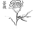 Calligraphic Rose