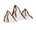 RPG map symbols: mountains