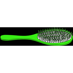 Neon Green Hairbrush