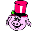 Pig Wearing Hat