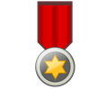 Star award medal remix badge