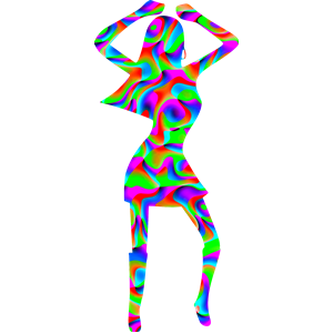 Colourful disco dancer 3
