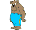 Bear in Shorts