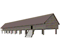 Dayak Longhouse Indonesia
