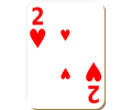White deck: 2 of hearts