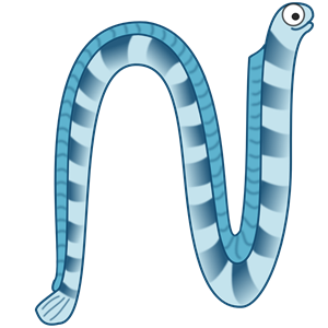 cartoon sea snake