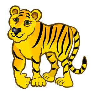 Tiger - coloured