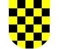 Award with yellow-black board