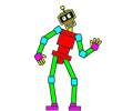 Animated Rectangle Robot