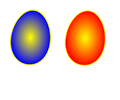 2 Radial Color Eggs