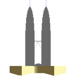 Petronas Twin Towers (silhouette)