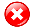 red round error warning icon
