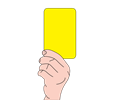 Referee Showing Yellow Card