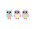 Pastel Baby Owls