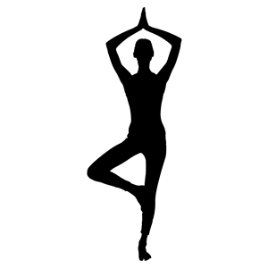 Female Yoga Pose Silhouette 17