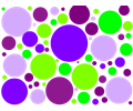 Polka Dot Purple Green