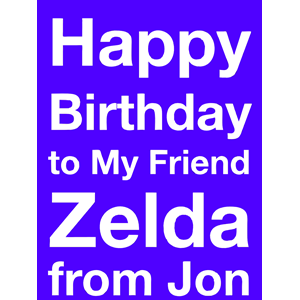 Happy Birthday Zelda