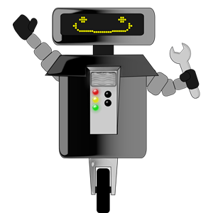 Happy Robot with Wrench